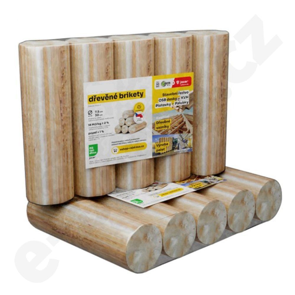 Brikety dřevěné - 10 kg (válec)
